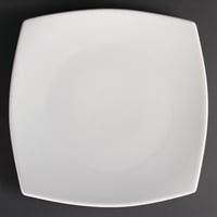 Olympia Whiteware Rounded Square Plates 305mm (6 Pack)