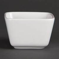 Olympia Whiteware Mini Dish Tall Square White - 75x75x48mm (Box 12)