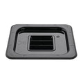 Vogue Black Polycarbonate 1/6 Gastronorm Container Lid