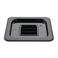 Vogue Black Polycarbonate 1/6 Gastronorm Container Lid