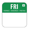 Hygiplas Dissolvable Food Rotation Labels Friday (1000 Pack)