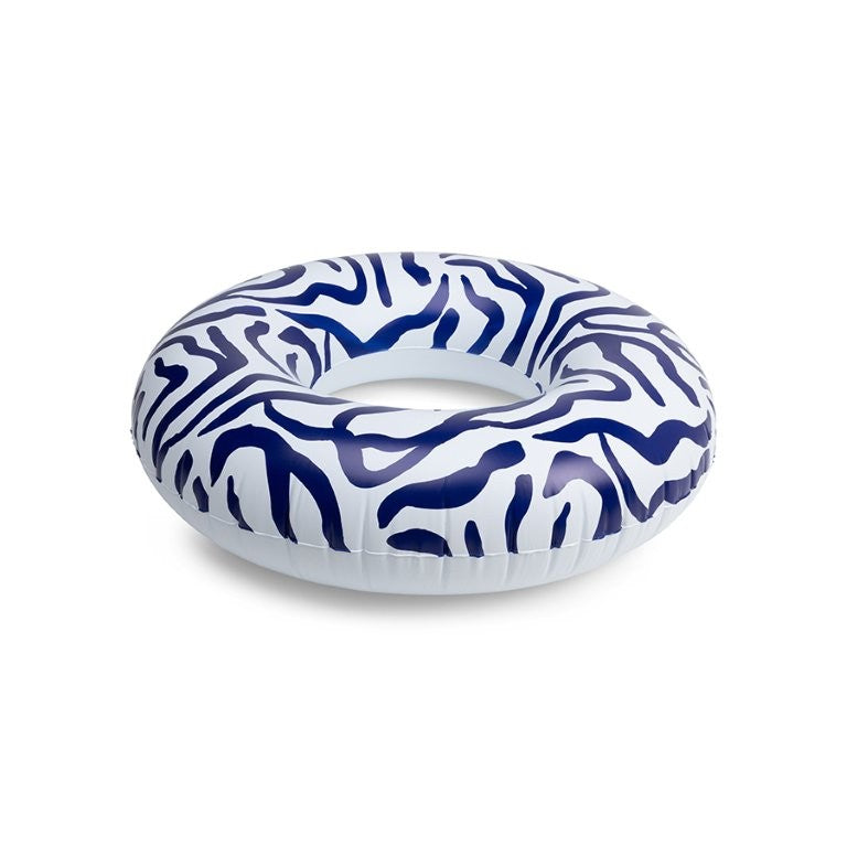 Swim Essentials Inflatable Swim Ring - Vibrant Stripes Black, 102 cm image 2
