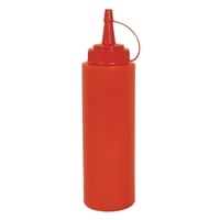Vogue Red Squeeze Sauce Bottle 994ml