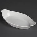 Olympia Whiteware Oval Eared Dish - 600ml 20.2fl oz (Box 6)
