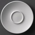 Olympia Whiteware Espresso Saucer White (Fits Y111) - 120mm 4 3/4" (Box 12)